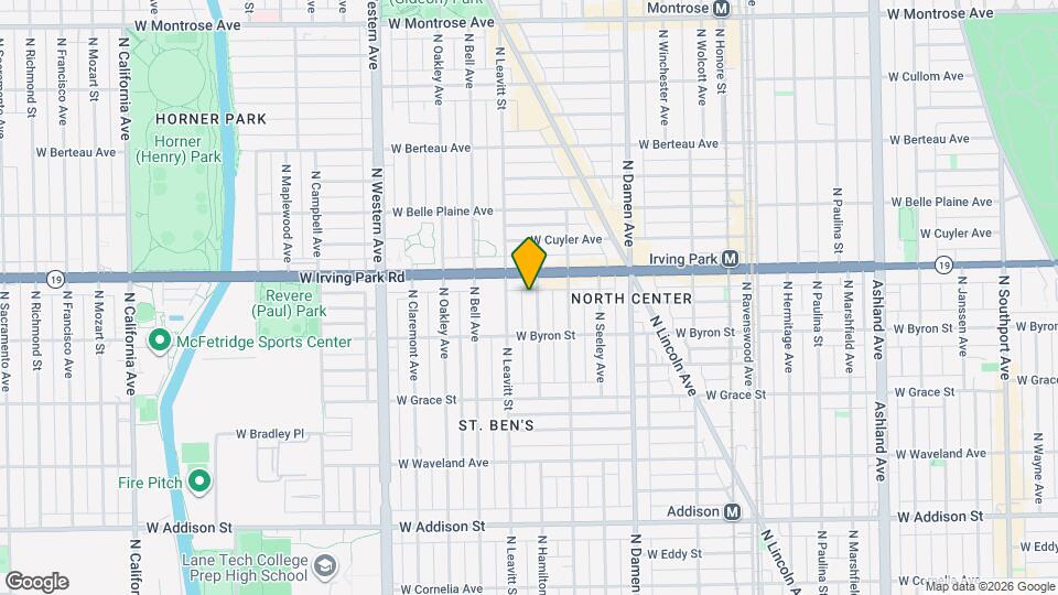 3934 N Hamilton Ave, Unit 2 Map and Location Details