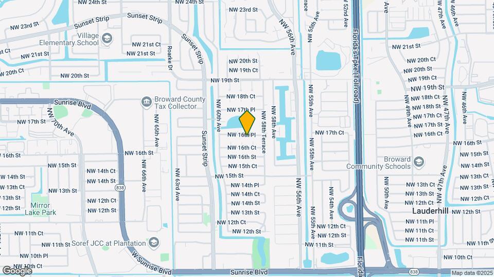5910 NW 16th Pl Map and Location Details