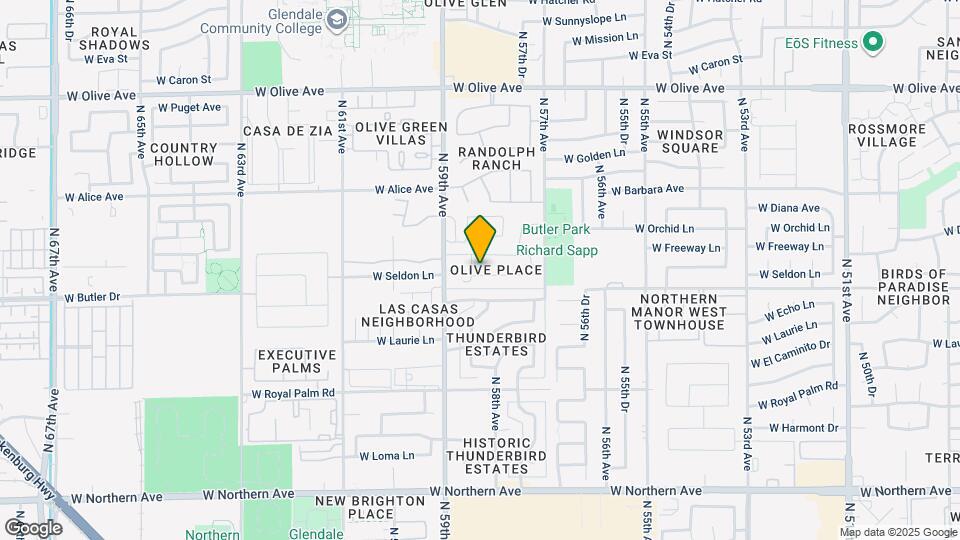 5794 W Seldon Ln Map and Location Details