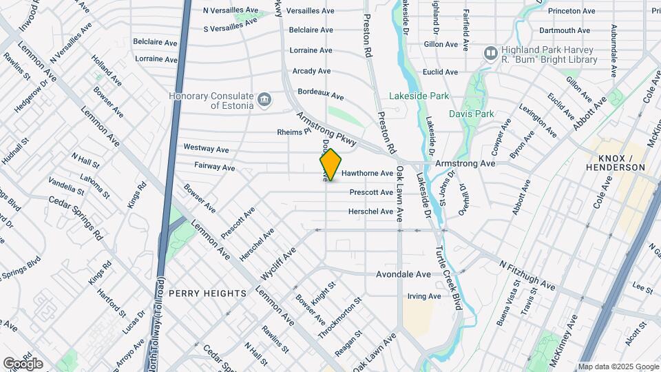 4105 Prescott Ave Mapa y Detalles de la Ubicación