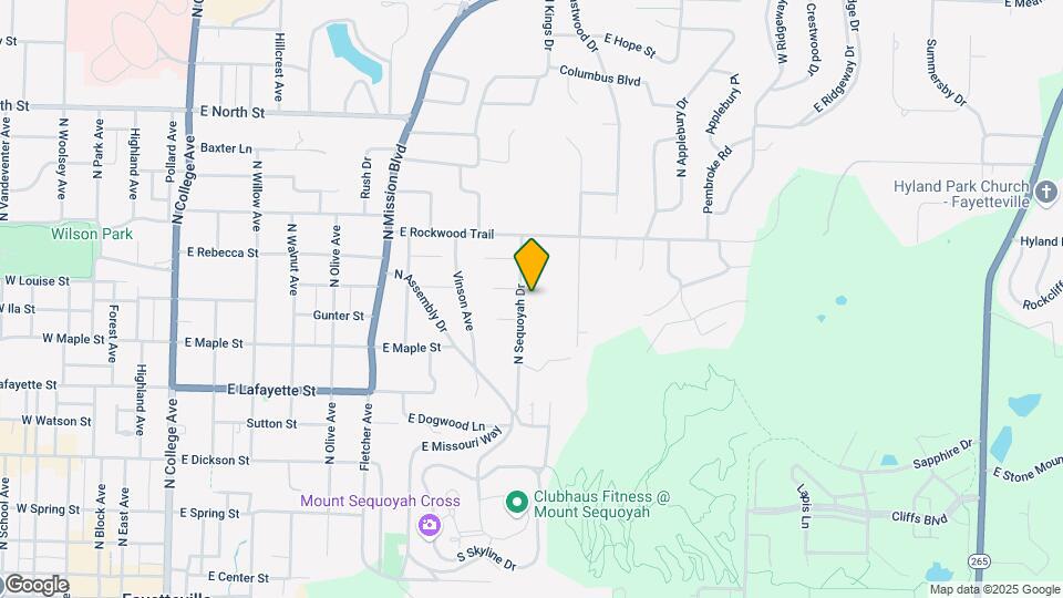 578 N Sequoyah Dr Map and Location Details