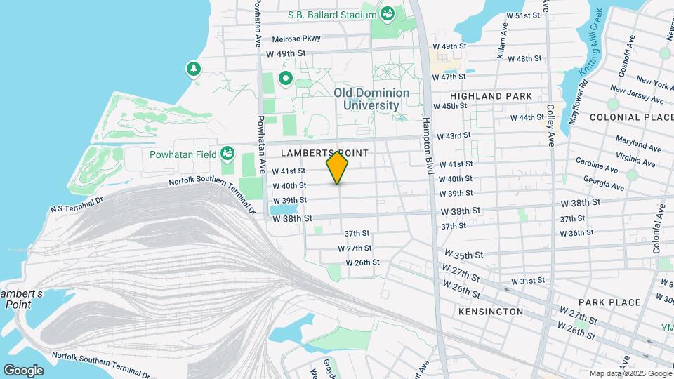1401 W 40th St Map and Location Details
