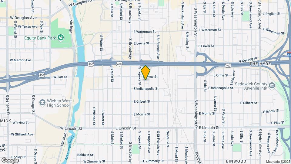 815 S Emporia St Map and Location Details