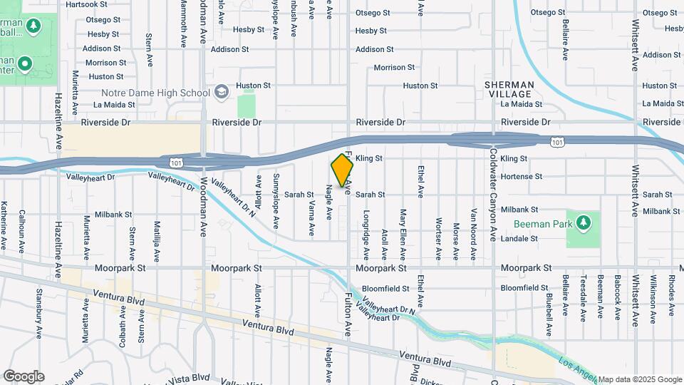 4601 Fulton Ave Map and Location Details