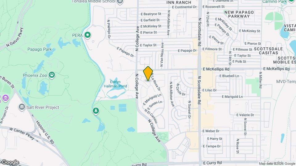 1736 N Sierra Vista Dr Map and Location Details