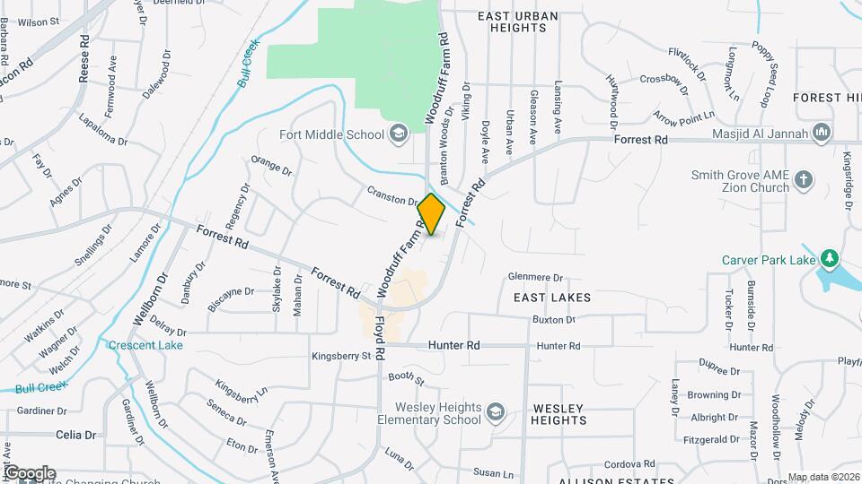 2512 Water Oak Dr Map and Location Details