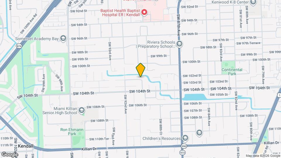 8925 SW 102nd St Map and Location Details