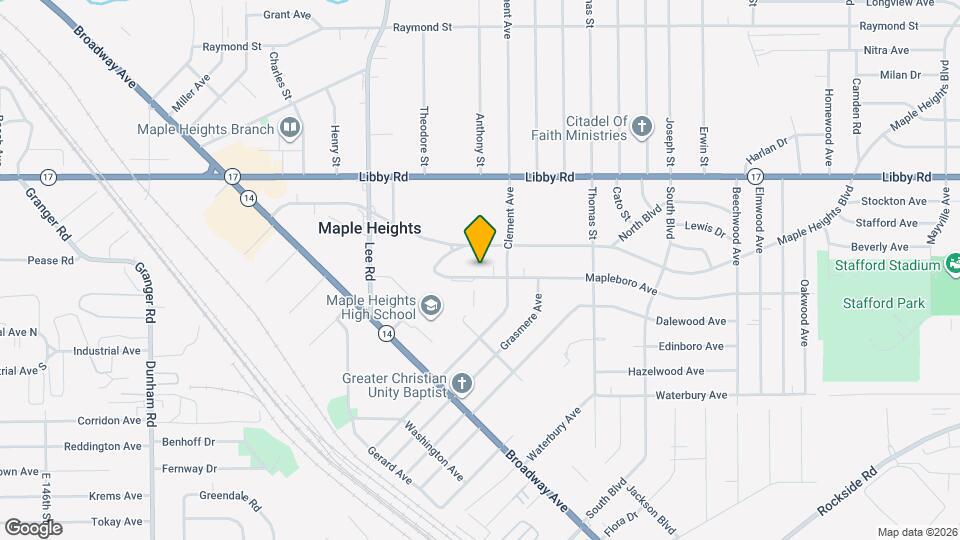 17005 Mapleboro Ave Map and Location Details
