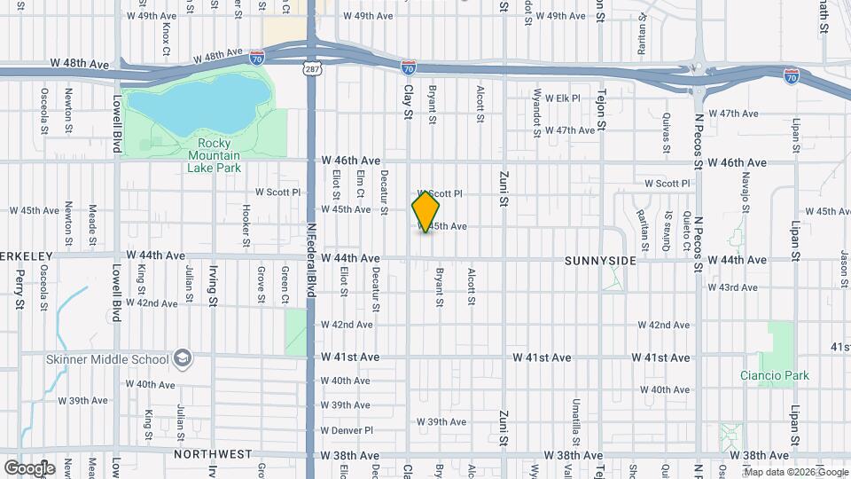 4439 Bryant St, Unit Bedroom 2 Map and Location Details