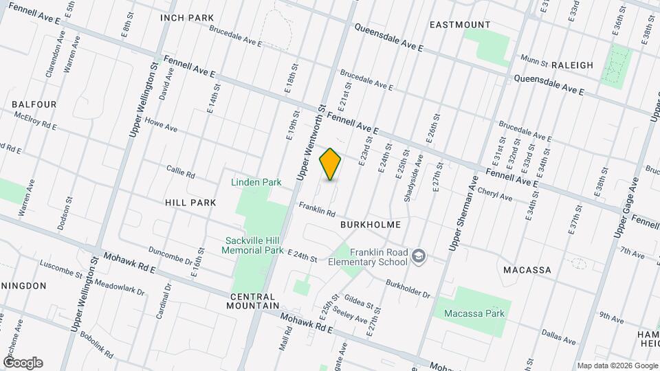 390 E 22nd St Map and Location Details