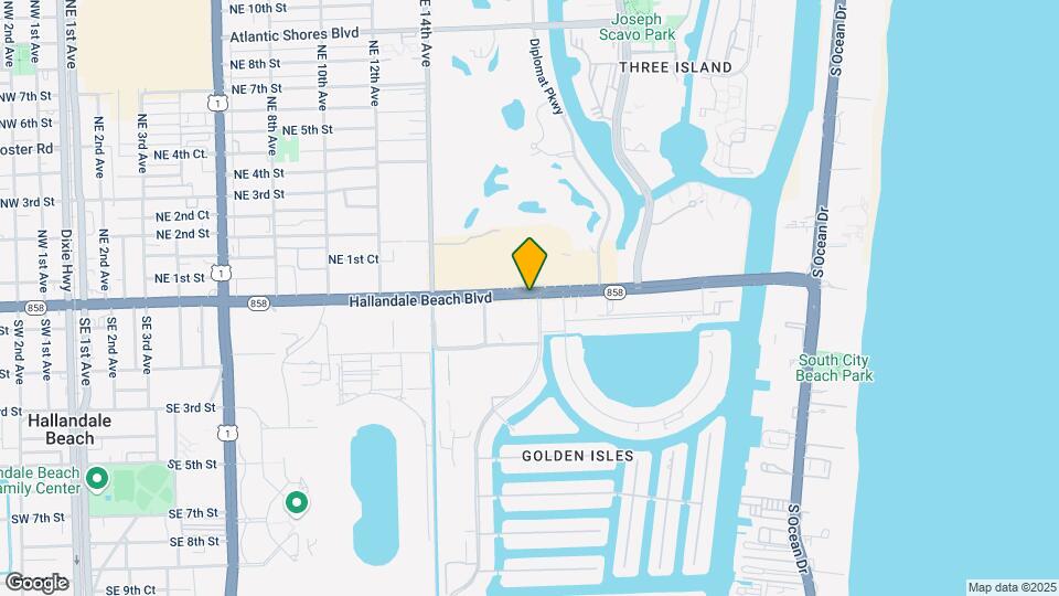 1782 E Hallandale Beach Blvd Map and Location Details