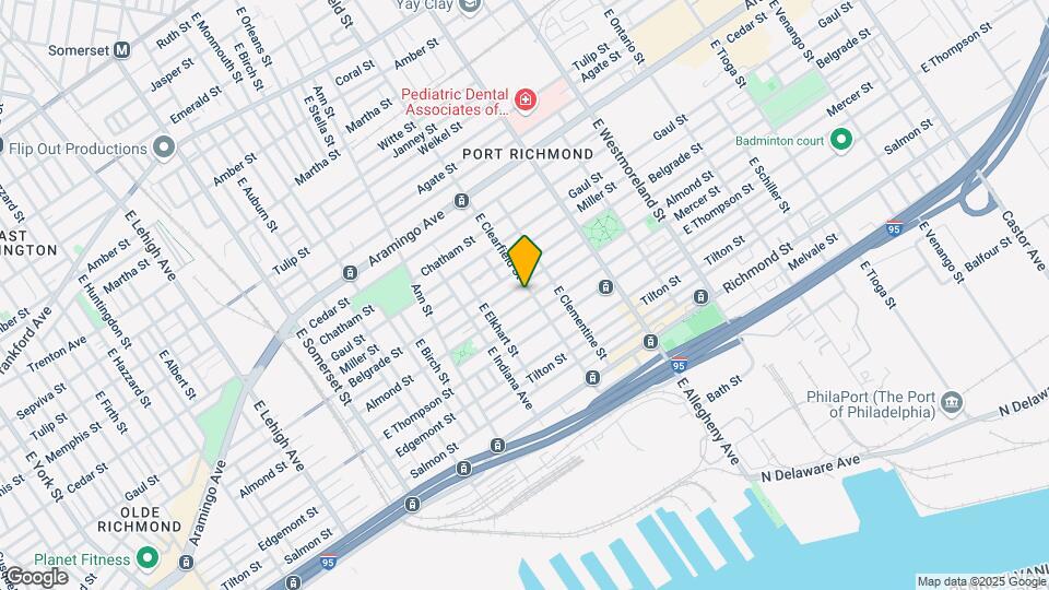 2552 E Clearfield St, Unit 1 Map and Location Details