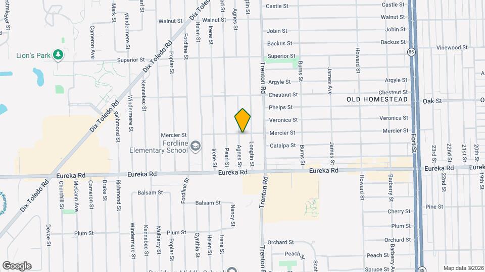 14621 Agnes St Map and Location Details