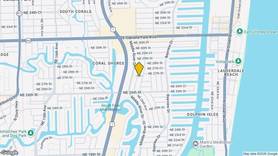 2648 NE 26th Ave Map and Location Details