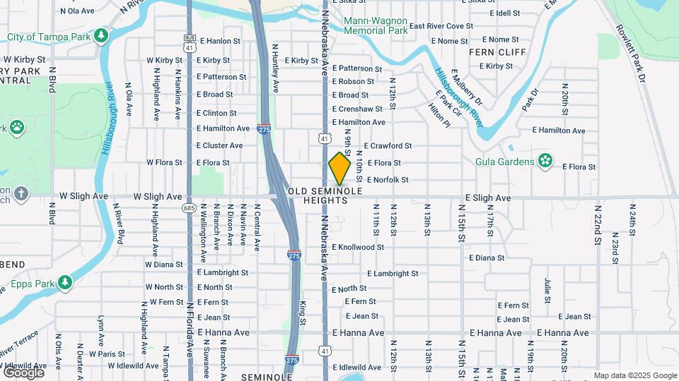 6907 N Nebraska Ave, Unit B1 Map and Location Details