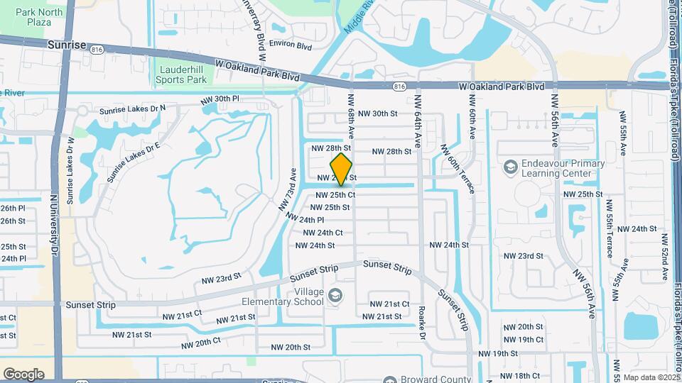 6891 NW 25th Ct Mapa y Detalles de la Ubicación