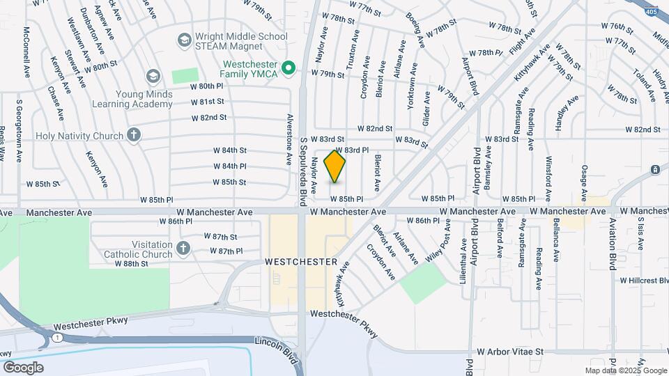 8460 Vicksburg Ave Map and Location Details