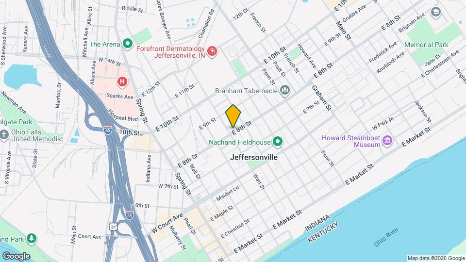 501 E 8th St Mapa y Detalles de la Ubicación