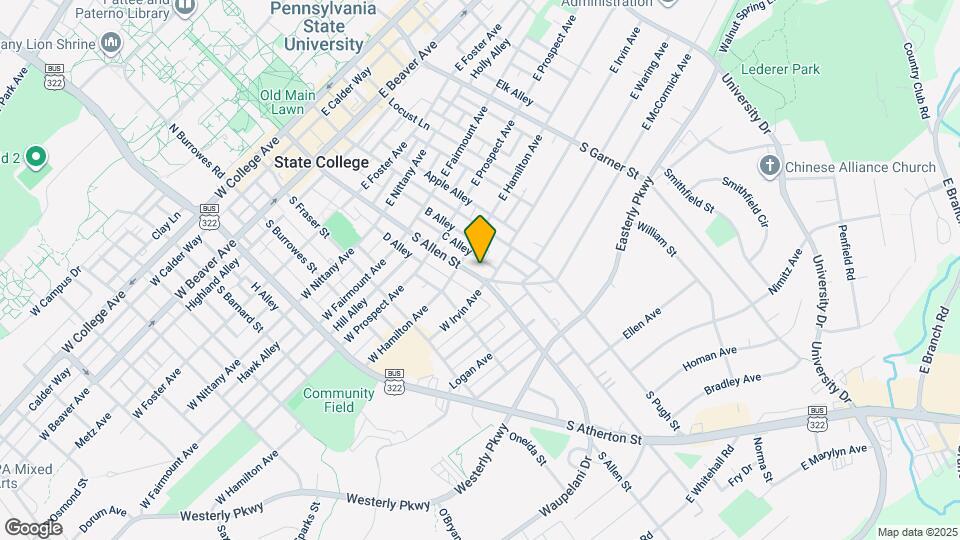 723 S Allen St Map and Location Details