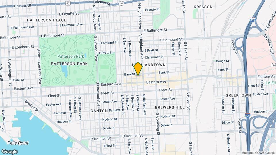 415 S Clinton St Map and Location Details