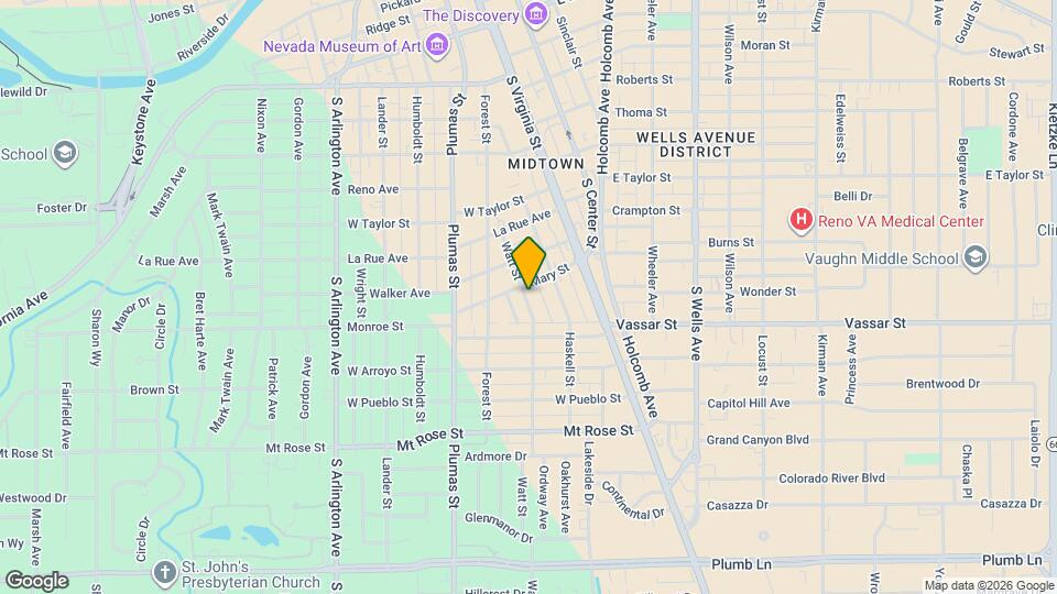 1028 Watt St Map and Location Details