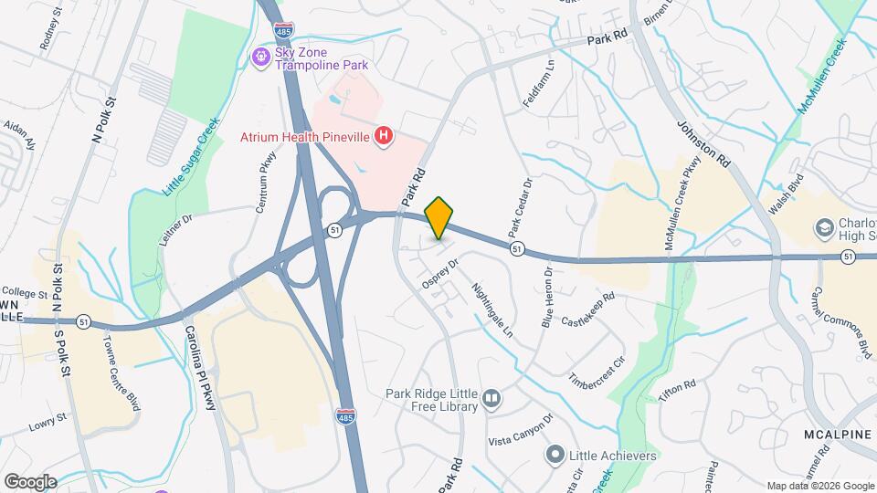 8807 Hunter Ridge Dr Map and Location Details