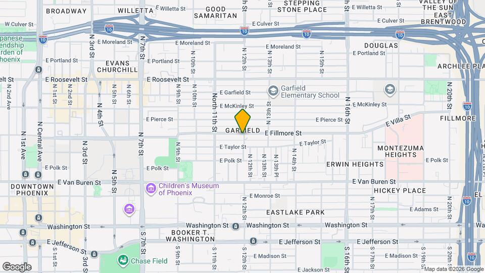 1155 E Fillmore St Map and Location Details