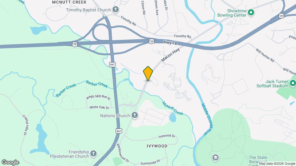 1115 Macon Hwy Map and Location Details