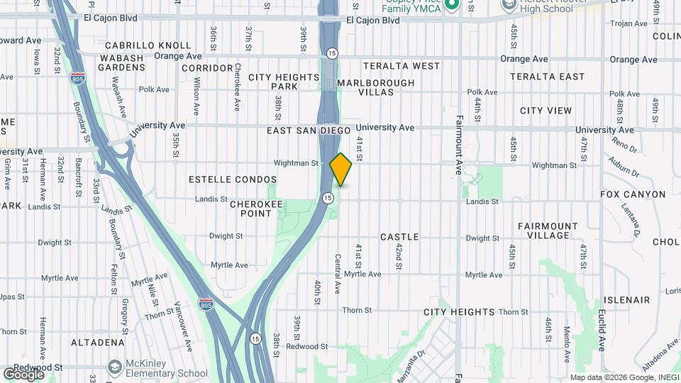 3717 Central Ave Map and Location Details