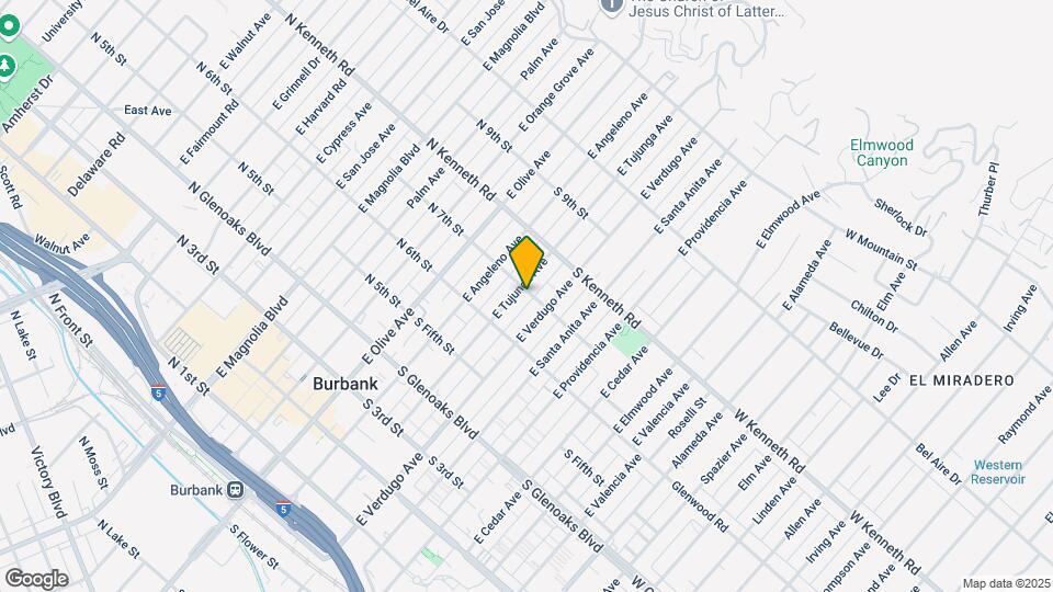 638 E Tujunga Ave Mapa y Detalles de la Ubicación