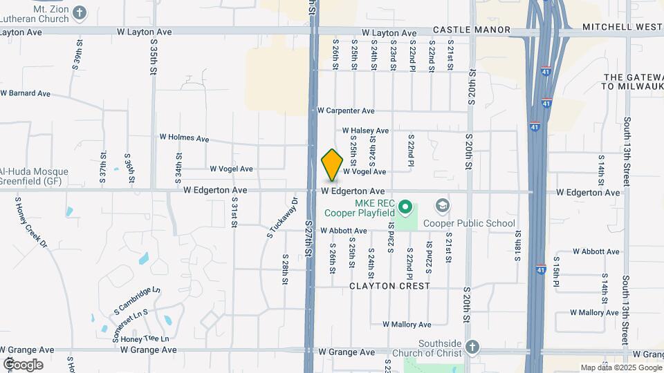2600 W Edgerton Ave Map and Location Details
