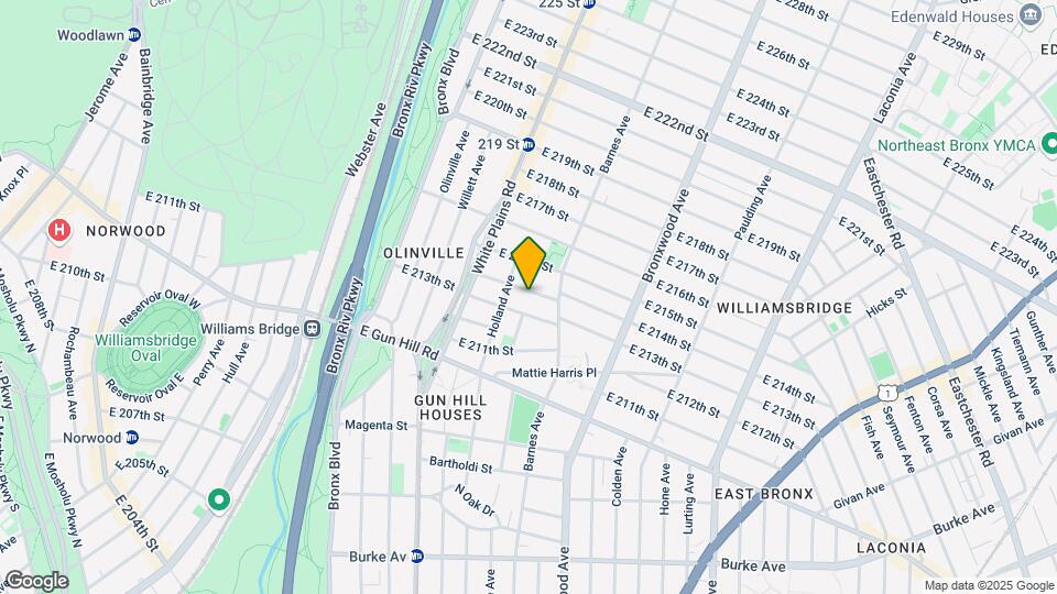 762 E 214th St Map and Location Details