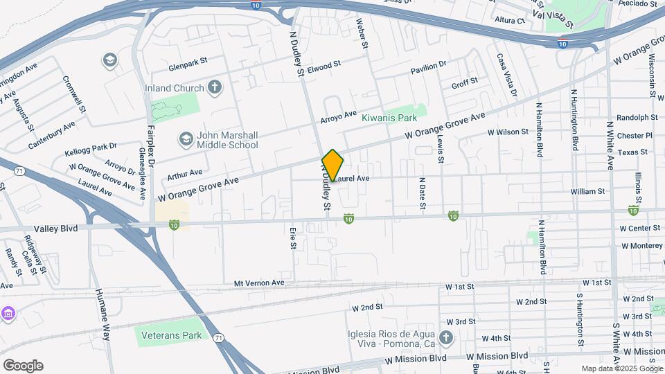 668 N Dudley St Map and Location Details