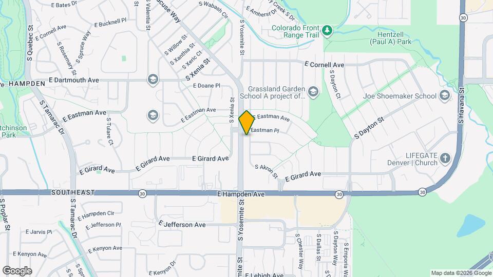 3315 S Akron St Map and Location Details