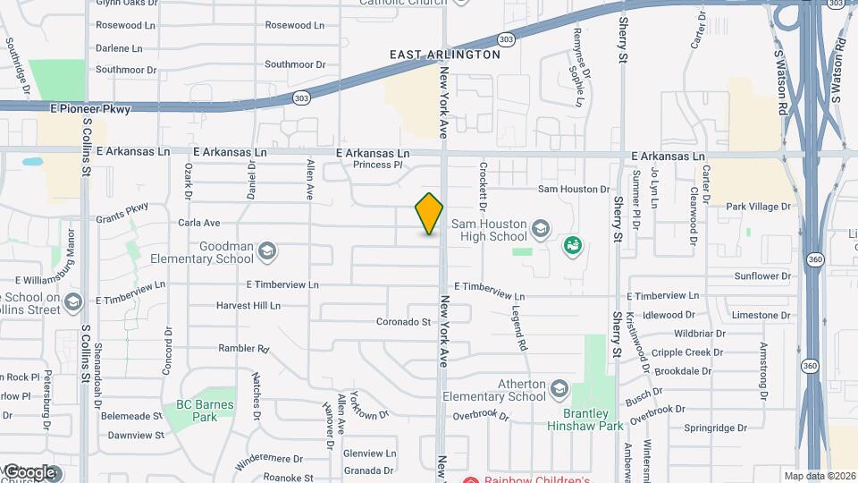 1813 Cottonwood St Map and Location Details