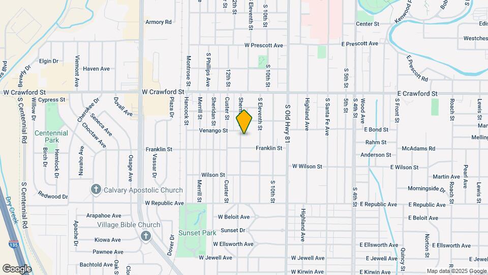829 Sherman St Map and Location Details