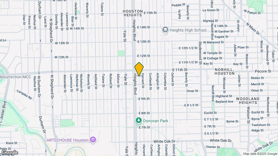 1020 Heights Blvd Mapa y Detalles de la Ubicación