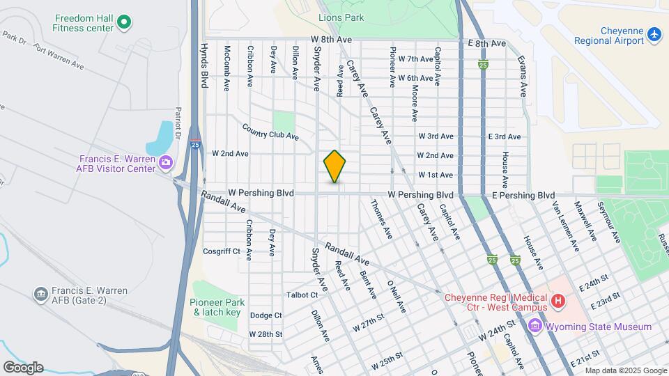 802 W Pershing Blvd Map and Location Details