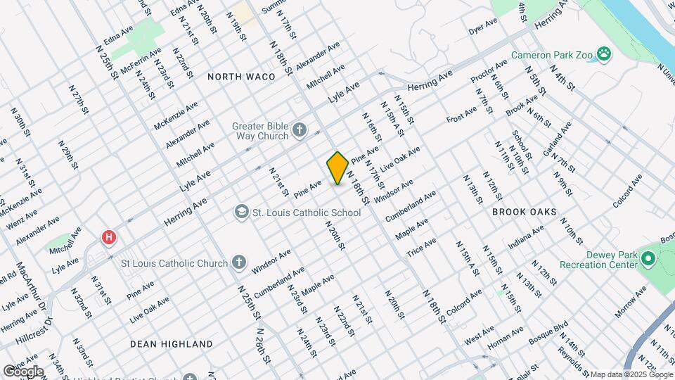 1821 Live Oak Ave Map and Location Details