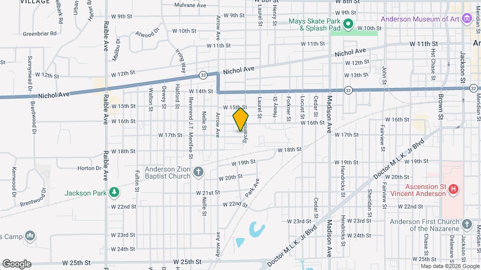 1608 W 17th St Map and Location Details