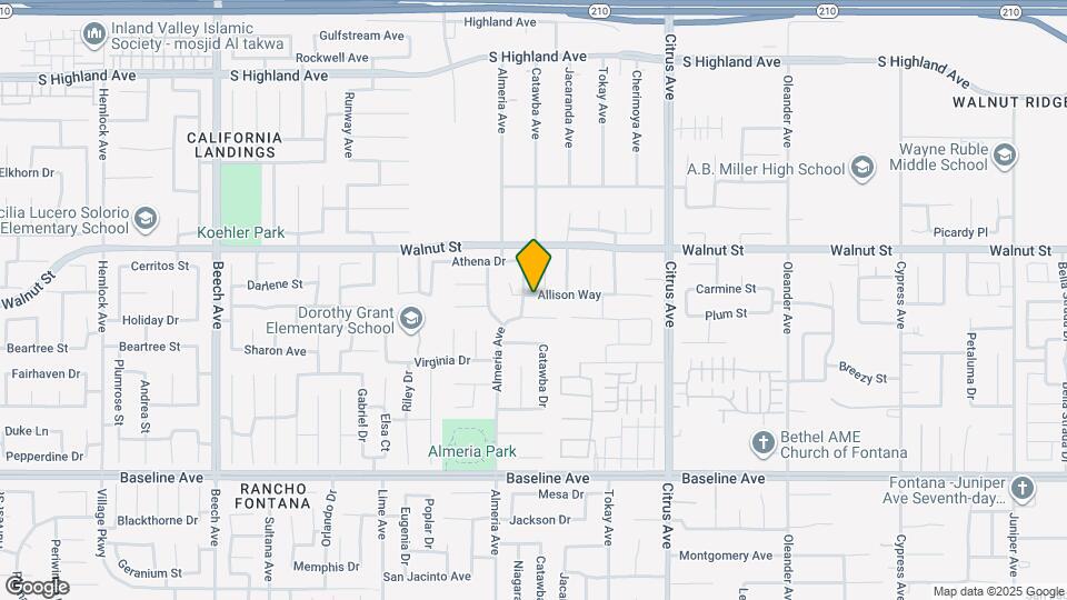 15861 Allison Way Map and Location Details