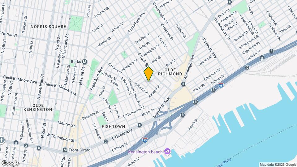 2521 E Dauphin St Map and Location Details