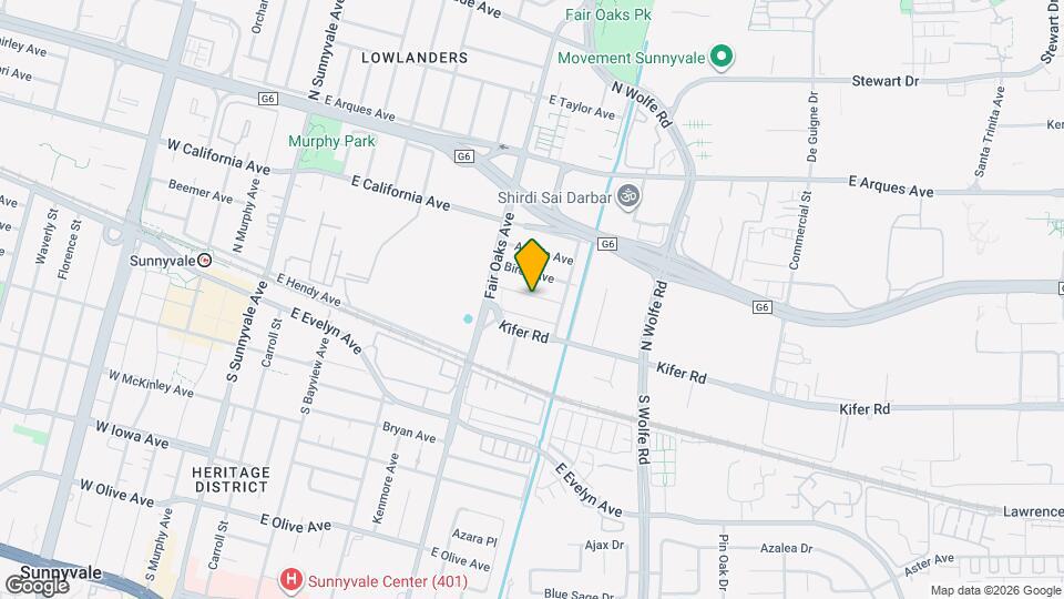 854 Cedar Ave Map and Location Details