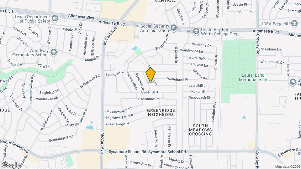 6909 Windcrest Ln Map and Location Details