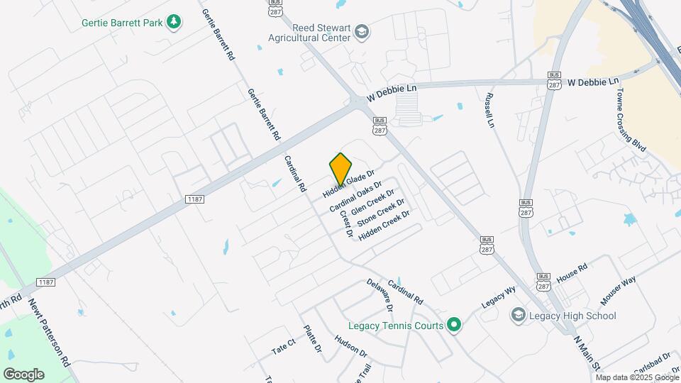 1209 Hidden Glade Dr Map and Location Details