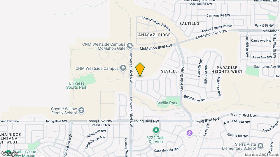 6523 Avenida Madrid NW Map and Location Details
