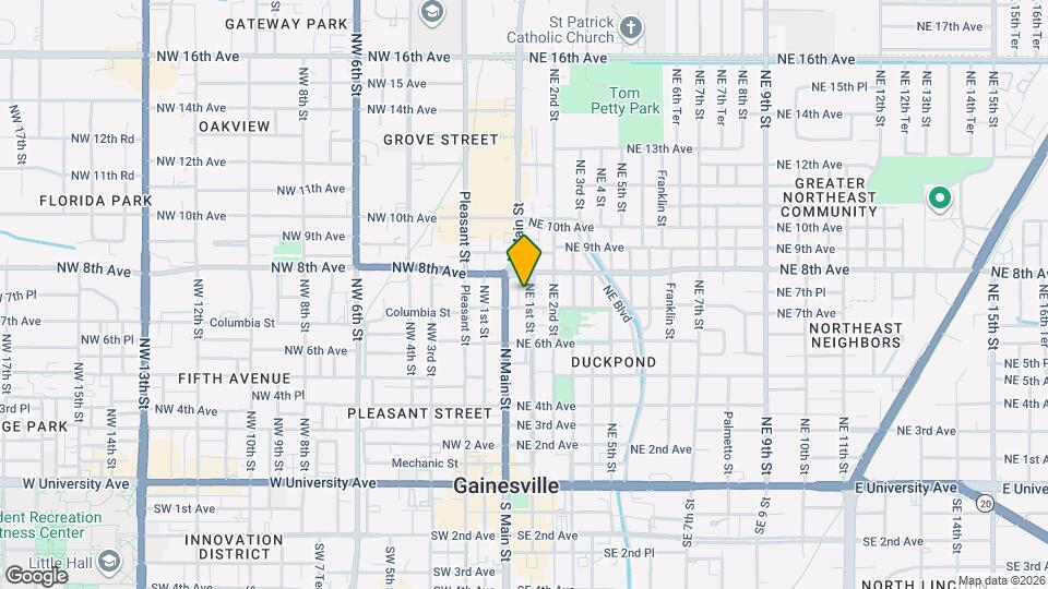 716 NE 1st St, Unit Skyward Condo Mapa y Detalles de la Ubicación