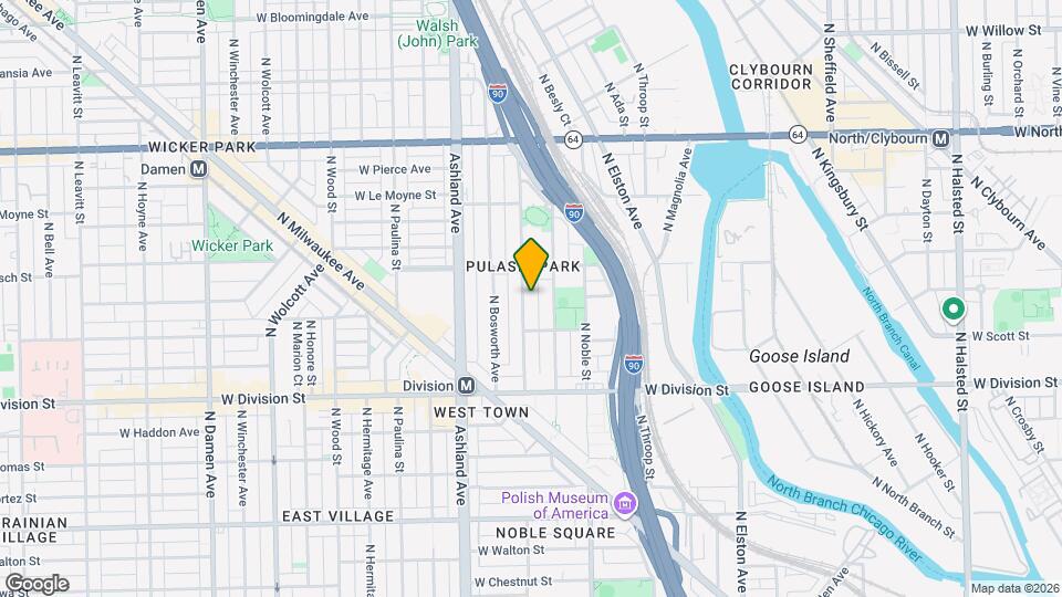 1331 N Greenview Ave Map and Location Details