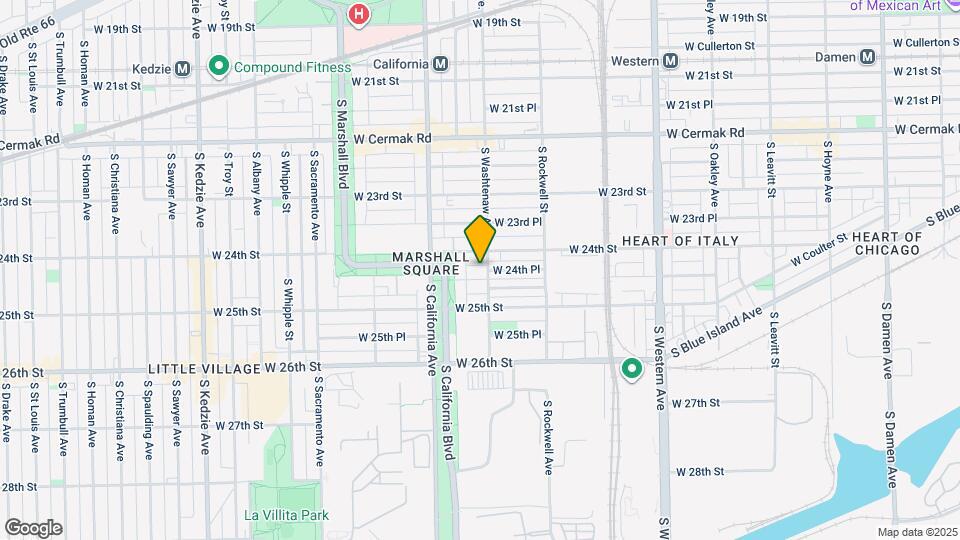 2704 W 24th Pl Map and Location Details