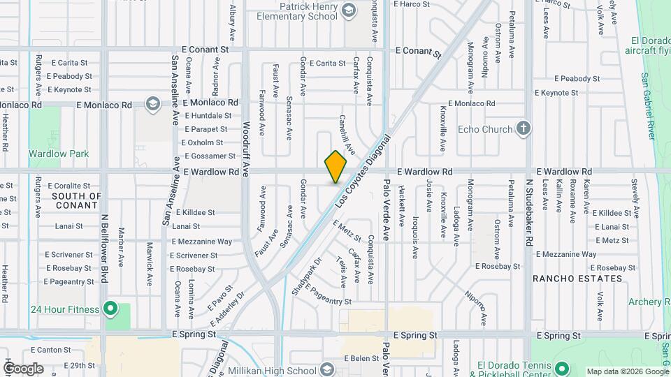 6158 E Coralite St Map and Location Details